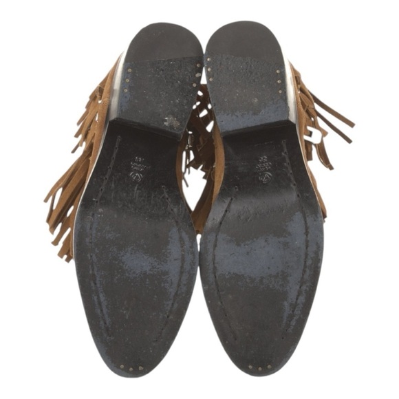 3.1 Phillip LimSuede‎ Fringe Ankle Suede Western Booties Size 5 - Picture 6 of 6
